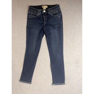 Democracy AB Jeans Womens Size 4 Blue Ankle Crop Mid Rise Skinny Comfort Stretch